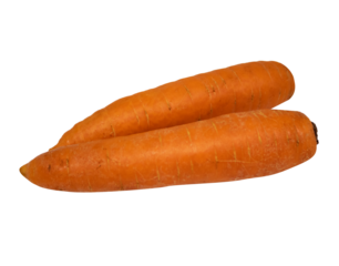 Carrots isolated on transparent background