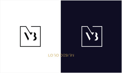VB, BV, V, B, Abstract Letters Logo Monogram