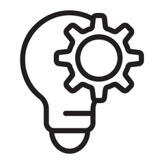 idea development line icon