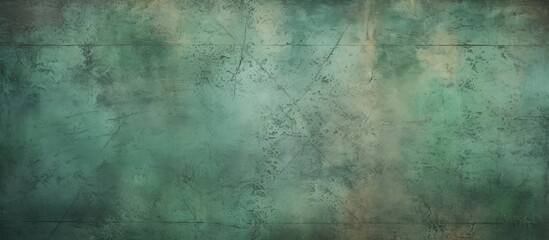 Fototapeta premium A detailed shot of a vibrant green living wall with a soft focus background. The pattern of the terrestrial plants creates a forestlike atmosphere, enhanced by electric blue accents