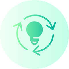 brainstorming gradient icon