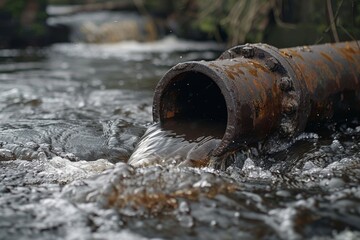 Pipe Crossing River