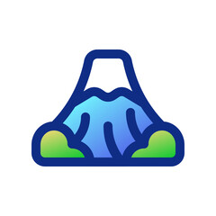 Editable mount, mountain vector icon. Landmark, environment, landscape, nature. Part of a big icon set family. Perfect for web and app interfaces, presentations, infographics, etc
