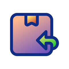 Editable package, order, return vector icon. Shipping, delivery, e-commerce, transport, logistics. Part of a big icon set family. Perfect for web and app interfaces, presentations, infographics, etc