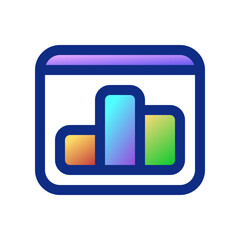 Obraz premium Editable dashboard chart vector icon. SEO, marketing, business. Part of a big icon set family. Perfect for web and app interfaces, presentations, infographics, etc