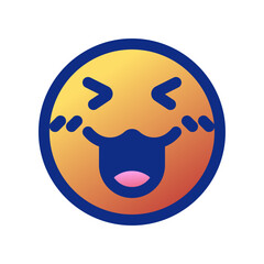 Editable happy cute face expression emoticon vector icon. Part of a big icon set family. Part of a big icon set family. Perfect for web and app interfaces, presentations, infographics, etc