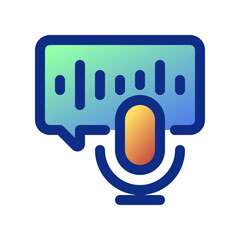 Editable podcast, audio book, chat, broadcast vector icon. Online learning, course, tutorial. Part of a big icon set family. Perfect for web and app interfaces, presentations, infographics, etc