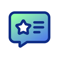 Editable review, comment, star vector icon. Part of a big icon set family. Perfect for web and app interfaces, presentations, infographics, etc