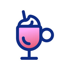 Editable frappe vector icon. Cafe, coffee shop, restaurant, drink, beverages. Part of a big icon set family. Perfect for web and app interfaces, presentations, infographics, etc