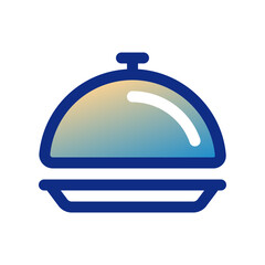 Editable food cover, serving vector icon. Food, restaurant. Part of a big icon set family. Perfect for web and app interfaces, presentations, infographics, etc