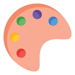 Color Palette Flat Icon