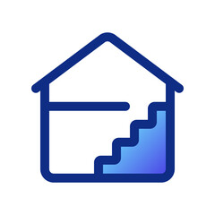 Fototapeta na wymiar Editable house floor, layout vector icon. Property, real estate, construction, mortgage, interiors. Part of a big icon set family. Perfect for web and app interfaces, presentations, infographics, etc