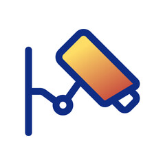 Editable security camera, CCTV vector icon. Property, real estate, construction, mortgage, interiors. Part of a big icon family. Perfect for web and app interfaces, presentations, infographics, etc