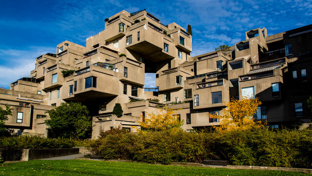Montreal, Canada - October 12 2017: Habitat 67 in Montreal Canada