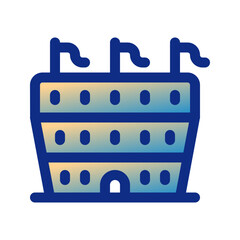 Editable stadium, coliseum, amphitheater vector icon. Part of a big icon set family. Perfect for web and app interfaces, presentations, infographics, etc