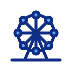 Editable ferris wheel, amusement park vector icon. Part of a big icon set family. Perfect for web and app interfaces, presentations, infographics, etc