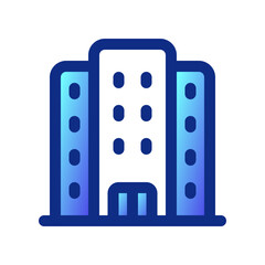 Editable hotel, apartment, office building vector icon. Part of a big icon set family. Perfect for web and app interfaces, presentations, infographics, etc