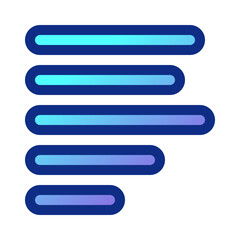 Obraz premium Editable paragraph left alignment vector icon. Part of a big icon set family. Perfect for web and app interfaces, presentations, infographics, etc