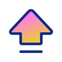 Editable capslock arrow vector icon. Part of a big icon set family. Perfect for web and app interfaces, presentations, infographics, etc