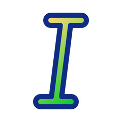 Editable italic text format vector icon. Part of a big icon set family. Perfect for web and app interfaces, presentations, infographics, etc