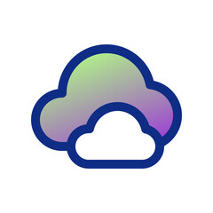 Editable clouds vector icon. Part of a big icon set family. Perfect for web and app interfaces, presentations, infographics, etc