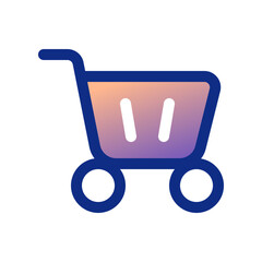 Editable shopping cart vector icon. Part of a big icon set family. Perfect for web and app interfaces, presentations, infographics, etc