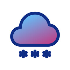 Editable snowfall vector icon. Part of a big icon set family. Perfect for web and app interfaces, presentations, infographics, etc