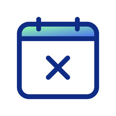 Obraz premium Editable vector delete calendar event icon. Part of a big icon set family. Perfect for web and app interfaces, presentations, infographics, etc