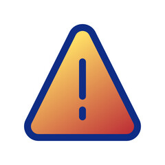 Editable vector alert warning danger triangle icon. Part of a big icon set family. Perfect for web and app interfaces, presentations, infographics, etc