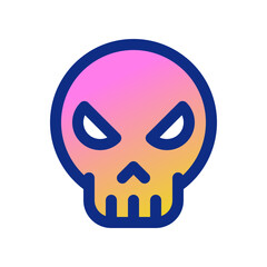 Editable vector danger skull icon. Part of a big icon set family. Perfect for web and app interfaces, presentations, infographics, etc