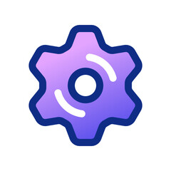 Editable vector gear cog setting icon. Part of a big icon set family. Perfect for web and app interfaces, presentations, infographics, etc
