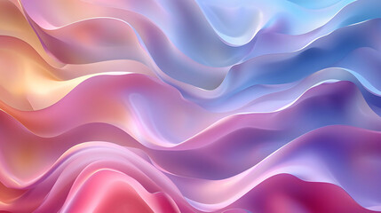 Abstract Gradient Animation Background. flowing Fluid Silk waves. Satin texture, gradient. pastel...