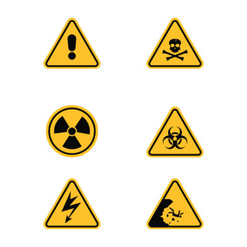 Warning Vector icon design illustration