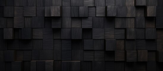 Abstract dark surface wooden pattern for design template.