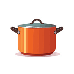 Pot icon. Cooking icon. Vector Illustration. 