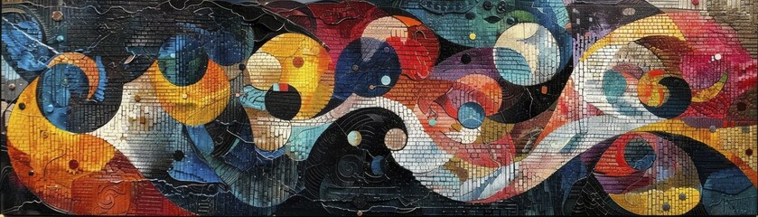 A Tapestry of Topics reveals an intricate, abstract weaving of various subjects, creating a cohesive narrative.