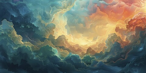 Analytic Atmospheres reveal Cloudy Abstract Skies predicting insights.