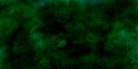 Green abstract grunge dark background with copy space for modern design element, dark green texture for graphic design, dark grunge black texture on colored wall texture for background.