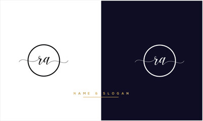 Fototapeta premium RA, AR, R, A, Abstract Letters Logo Monogram