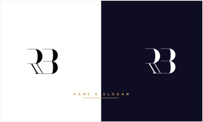RB, BR, R, B, Abstract Letters Logo Monogram