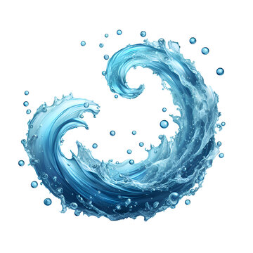 recommend clip art: Spiral water isolated on white background