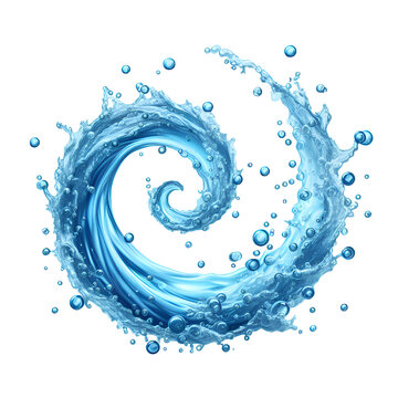recommend clip art: Spiral water isolated on white background