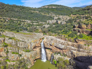 La Cimbarra waterfall in the Despeñaperros National Park, province of Jaén