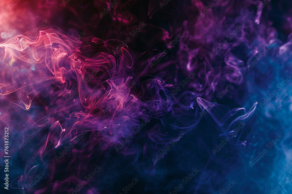 Canvas Prints an abstract bokeh background with asymmetric, blurry shapes in shades of indigo and violet, giving a