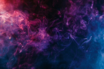 An abstract bokeh background with asymmetric, blurry shapes in shades of indigo and violet, giving...