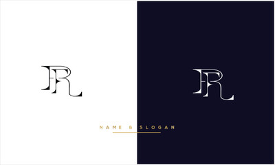 RI, IR,R , I, Abstract letters Logo monogram