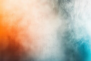 Electric Vibes: Grainy Orange, Blue, Yellow & White Noise Blend in Textured Gradient. Eye-Catching Backdrop for Posters, Banners & Design Projects.