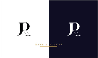 RJ, JR,R , J, Abstract letters Logo Monogram