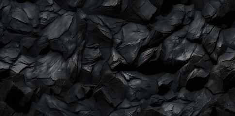 Black coal texture, fossil fuel background