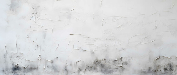 White concrete wall background texture with plaster - obrazy, fototapety, plakaty